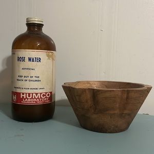 Vintage Rose Water Bottle (collectibles/decor)